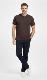 Men Coffee Polo Shirt