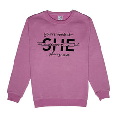 She's In Orchid Women Sweat Shirt