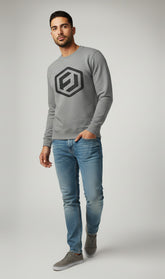 Gray Men Sweet Shirt