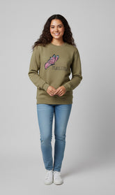 Beautiful Sage Green Women Sweat Shirt