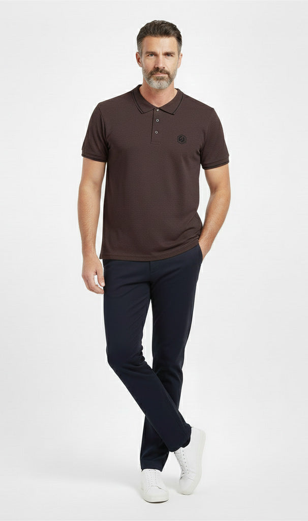 Men Coffee Polo Shirt