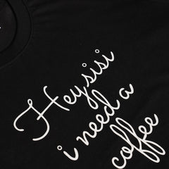 Hey sisi Women Black T Shirt