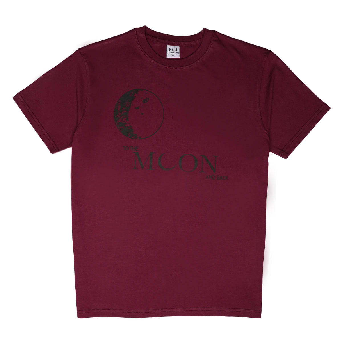Moon Burgundy Men's T Shirt