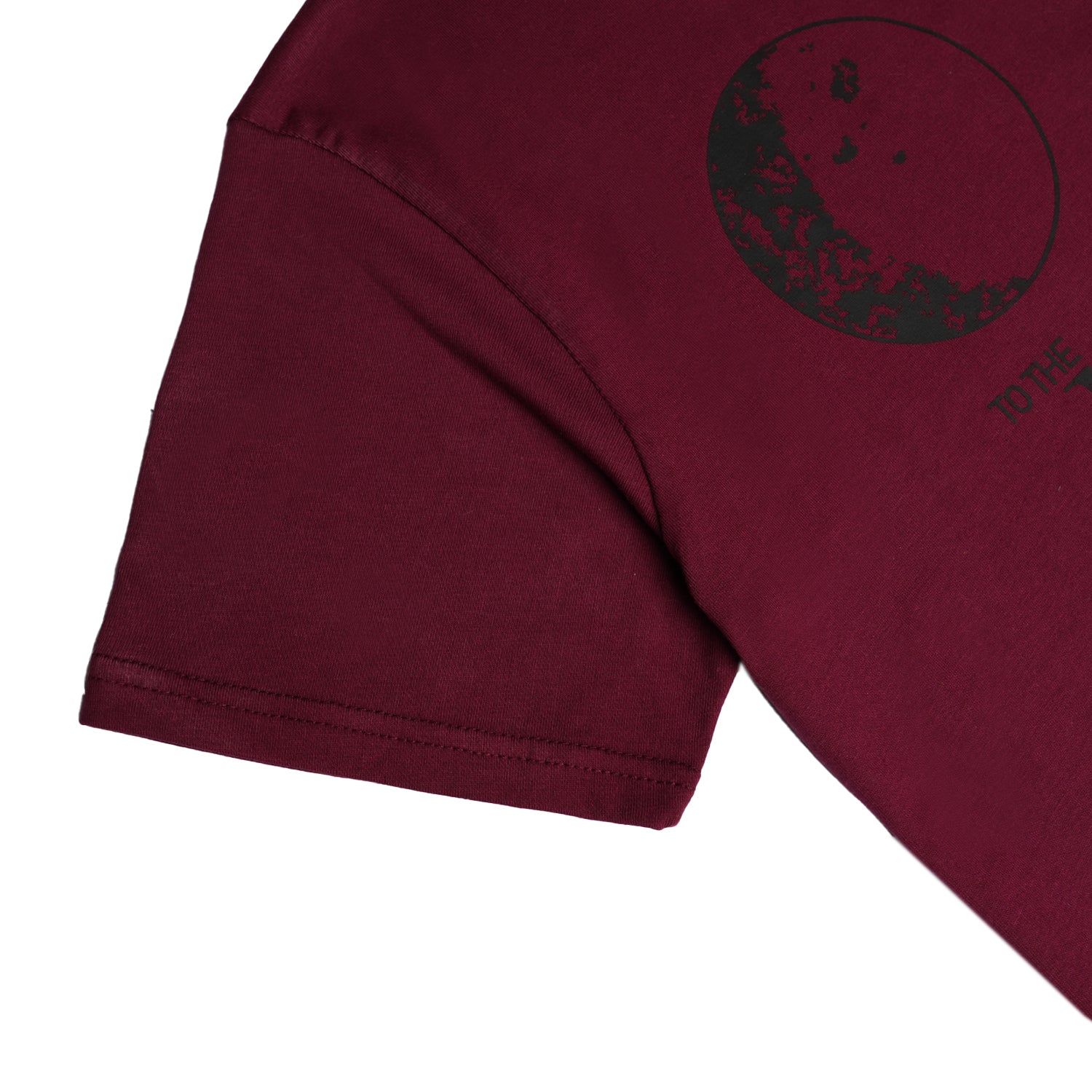 Moon Burgundy Men's T Shirt