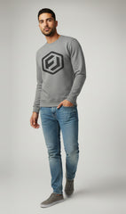 Gray Men Sweet Shirt