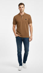 Tan Polo Shirt  Men's