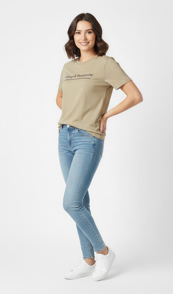 Willing Sage Green Women T Shirt