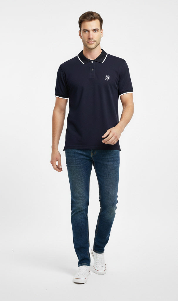 Navy Men Polo Shirt