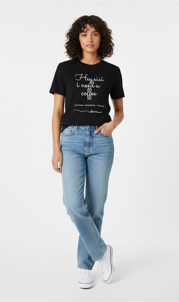 Hey sisi Women Black T Shirt